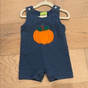 Classic Whimsy Appliqué Pumpkin Romper
